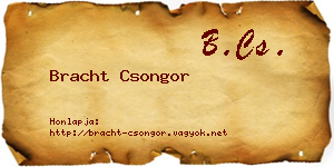 Bracht Csongor névjegykártya